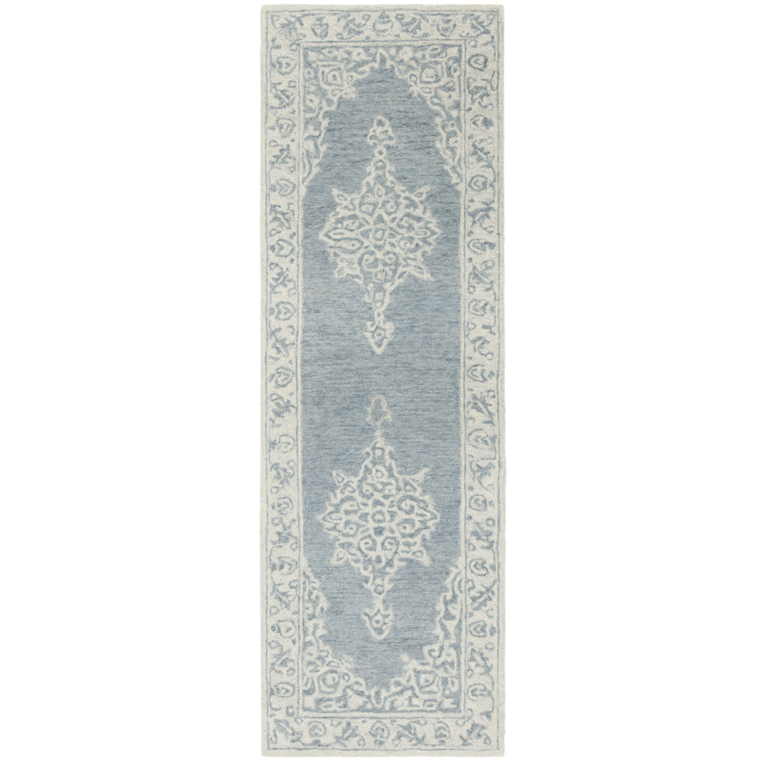 SAFAVIEH Micro-Loop MLP604M Blue / Light Blue Rug Image 5