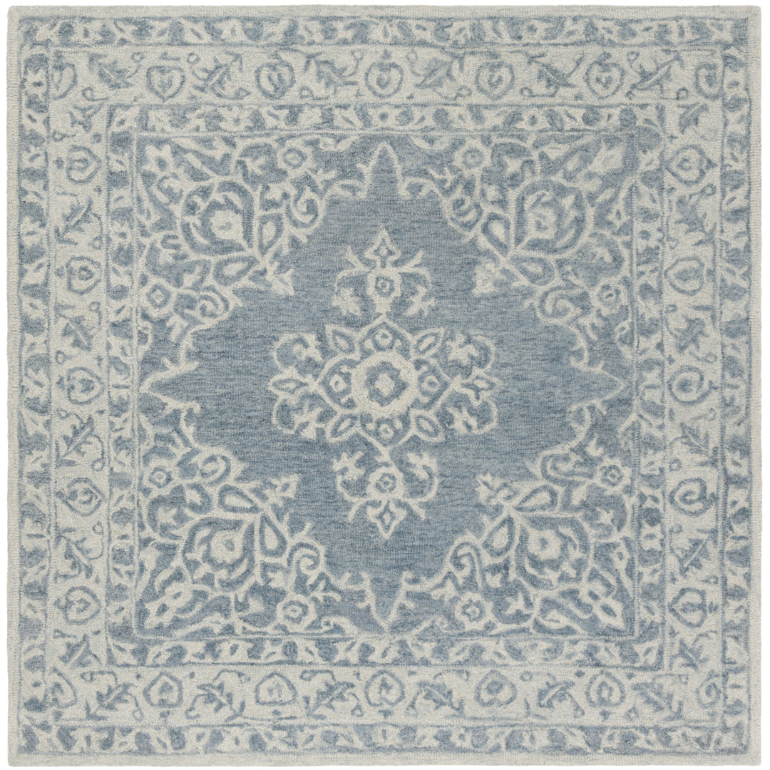 SAFAVIEH Micro-Loop MLP604M Blue / Light Blue Rug Image 6