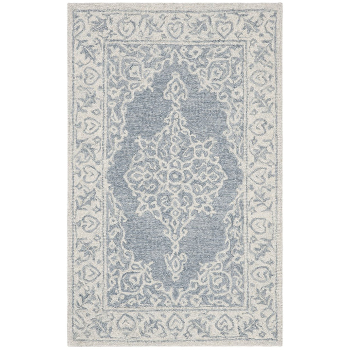 SAFAVIEH Micro-Loop MLP604M Blue / Light Blue Rug Image 8