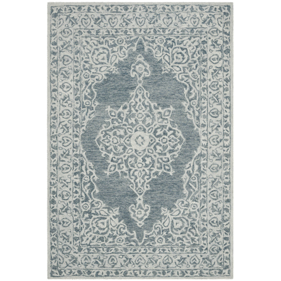 SAFAVIEH Micro-Loop MLP604M Blue / Light Blue Rug Image 9