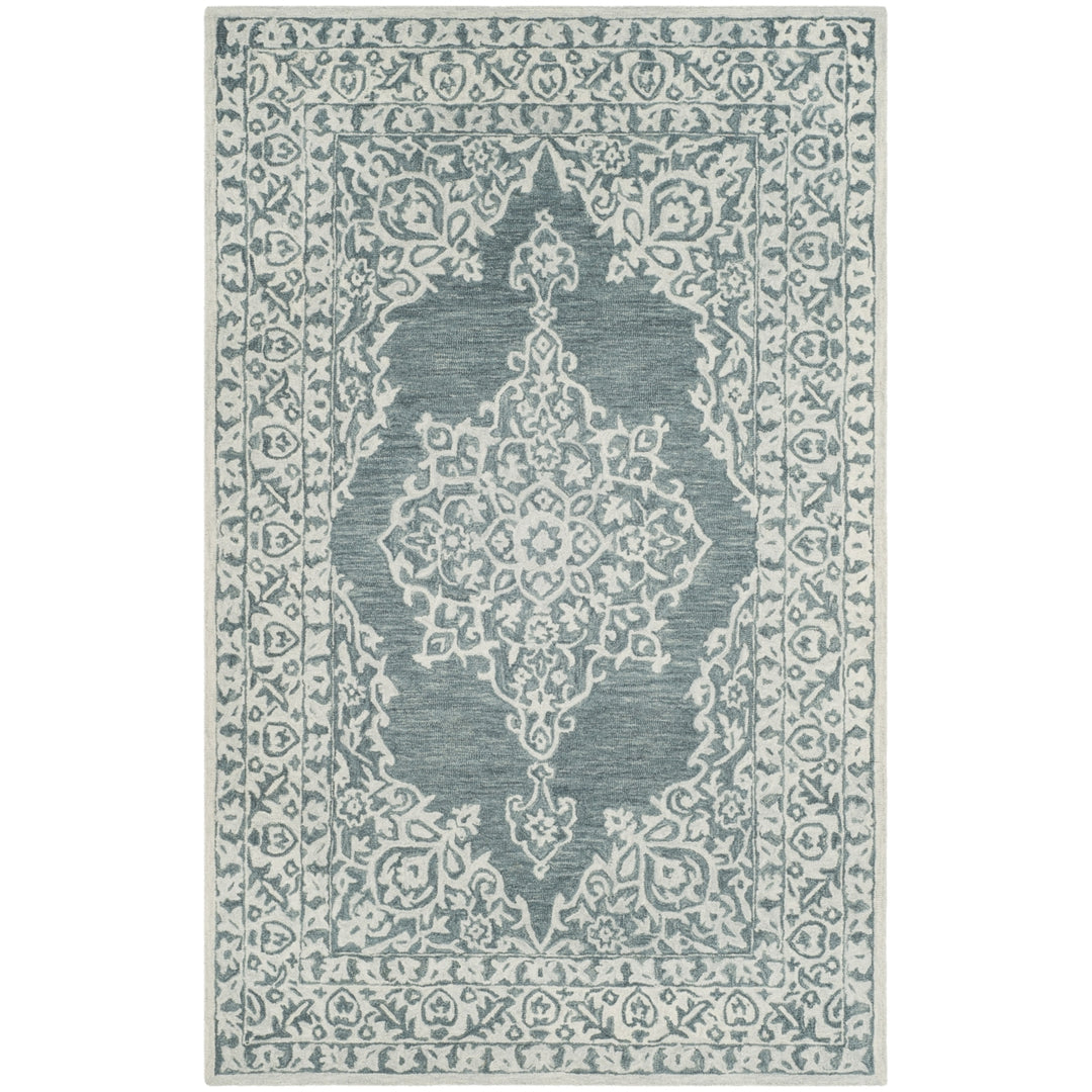 SAFAVIEH Micro-Loop MLP604M Blue / Light Blue Rug Image 10