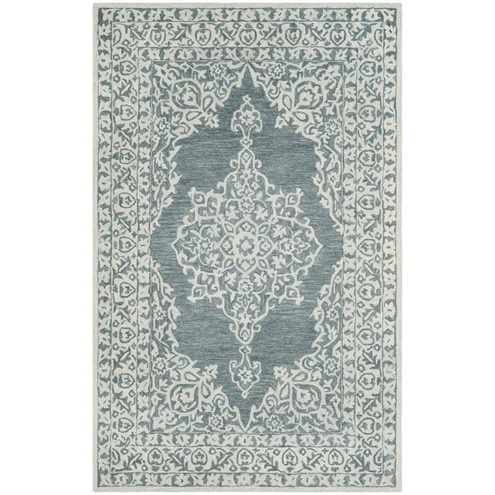 SAFAVIEH Micro-Loop MLP604M Blue / Light Blue Rug Image 1