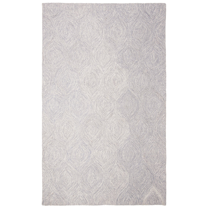 SAFAVIEH Micro-Loop MLP615G Handmade Silver / Ivory Rug Image 1