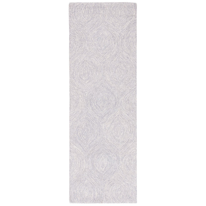 SAFAVIEH Micro-Loop MLP615G Handmade Silver / Ivory Rug Image 1