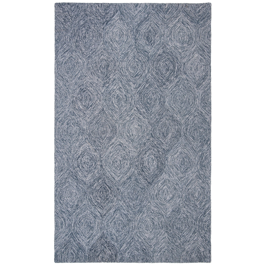 SAFAVIEH Micro-Loop MLP615F Handmade Grey / Ivory Rug Image 1