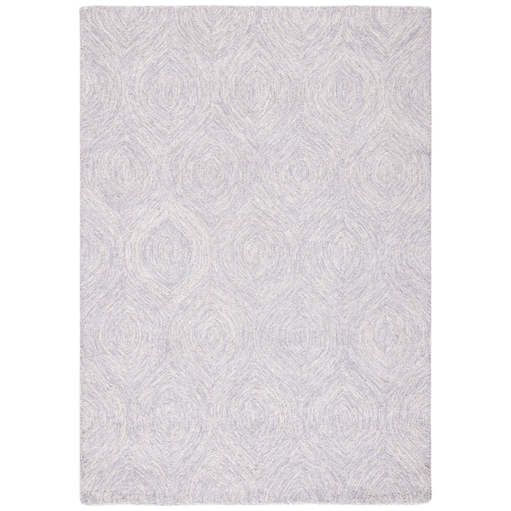 SAFAVIEH Micro-Loop MLP615G Handmade Silver / Ivory Rug Image 1