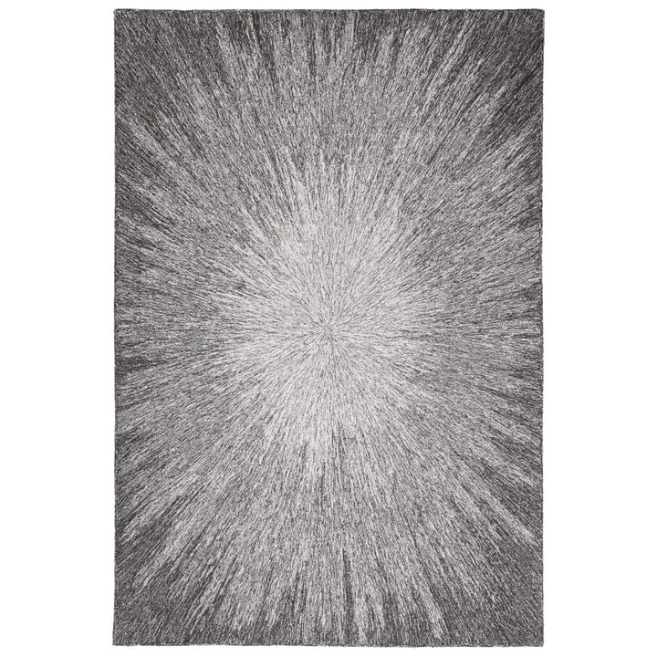 SAFAVIEH Micro-Loop MLP676Z Handmade Charcoal / Grey Rug Image 1