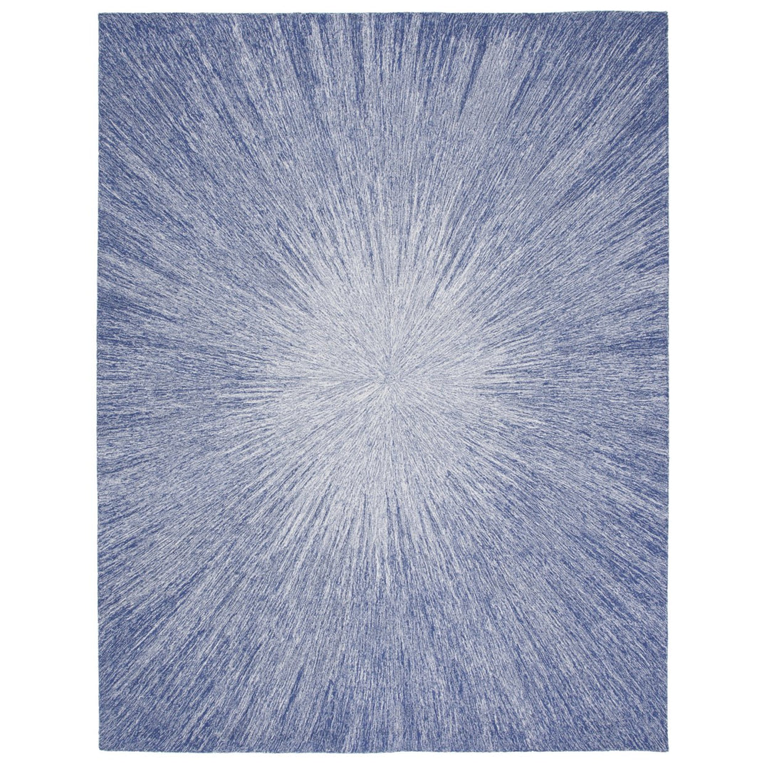 SAFAVIEH Micro-Loop Collection MLP676M Handmade Blue Rug Image 1