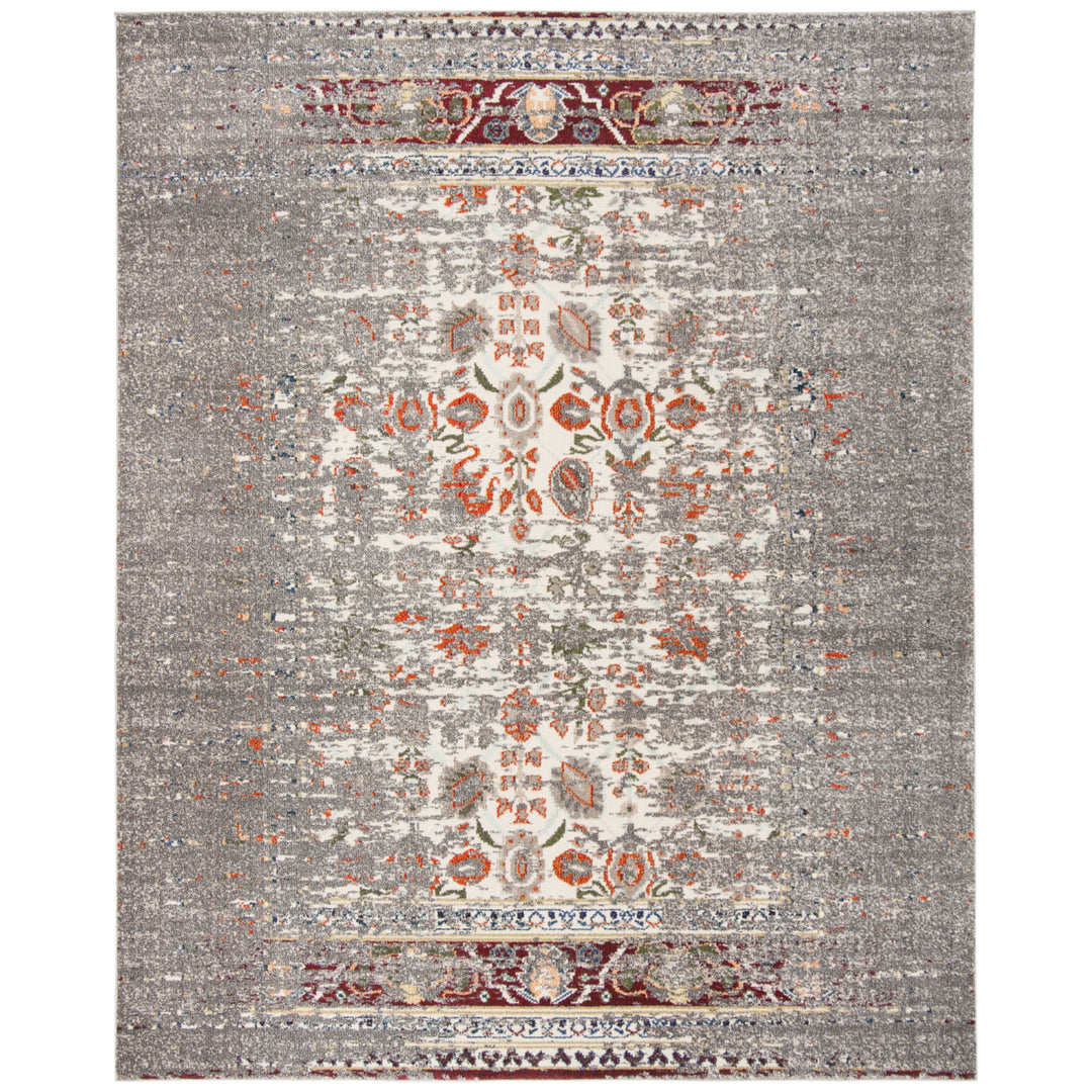 SAFAVIEH Monaco Collection MNC208T Grey / Ivory Rug Image 1