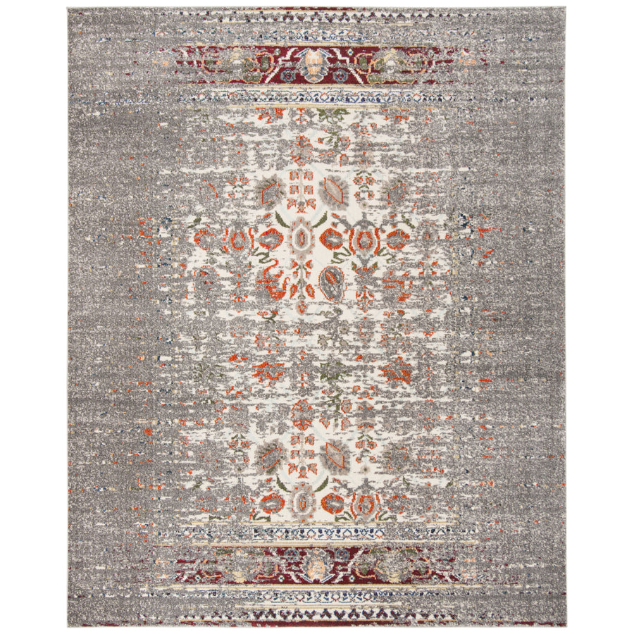 SAFAVIEH Monaco Collection MNC208T Grey / Ivory Rug Image 1