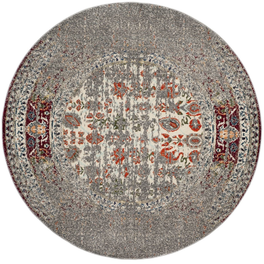 SAFAVIEH Monaco Collection MNC208T Grey / Ivory Rug Image 4