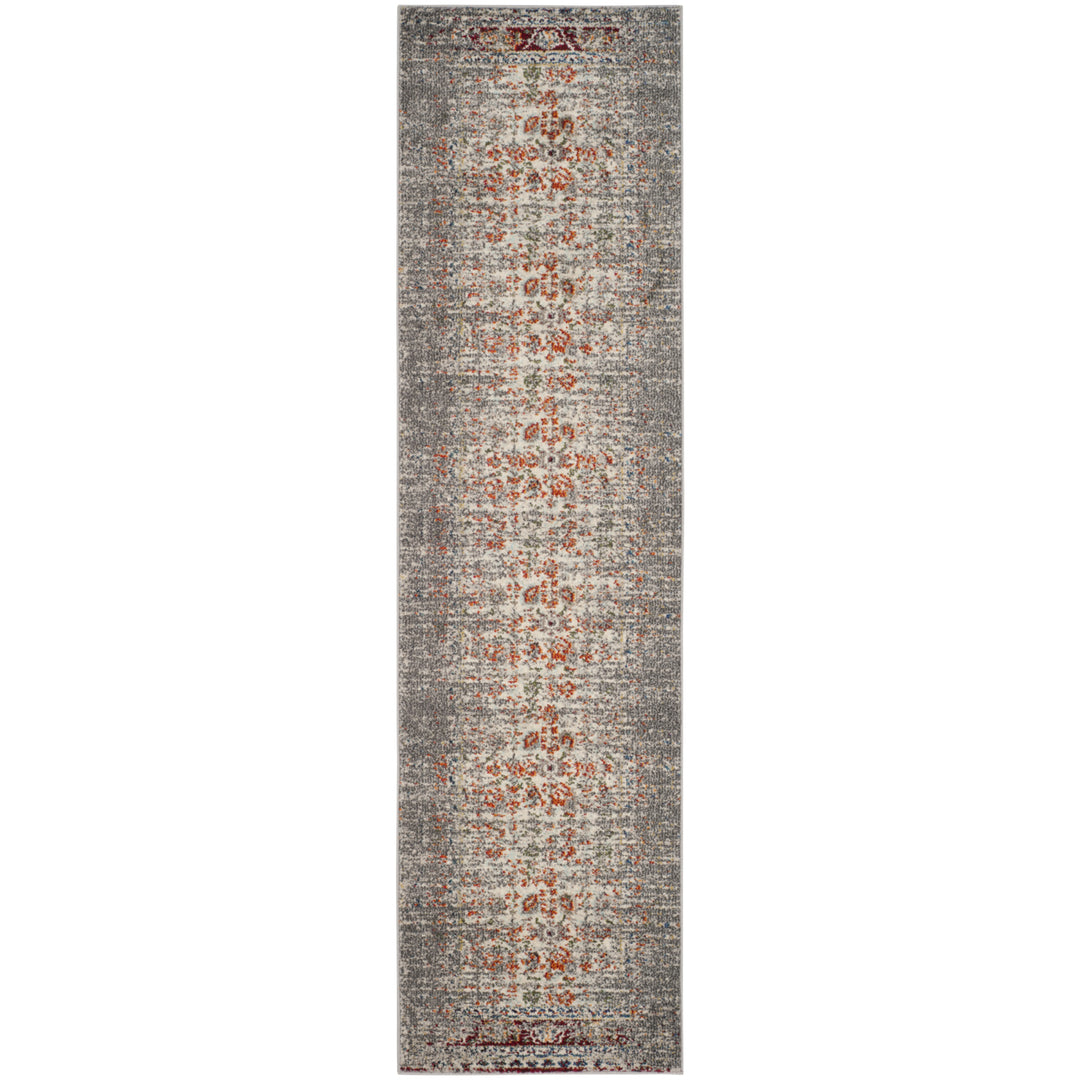 SAFAVIEH Monaco Collection MNC208T Grey / Ivory Rug Image 5