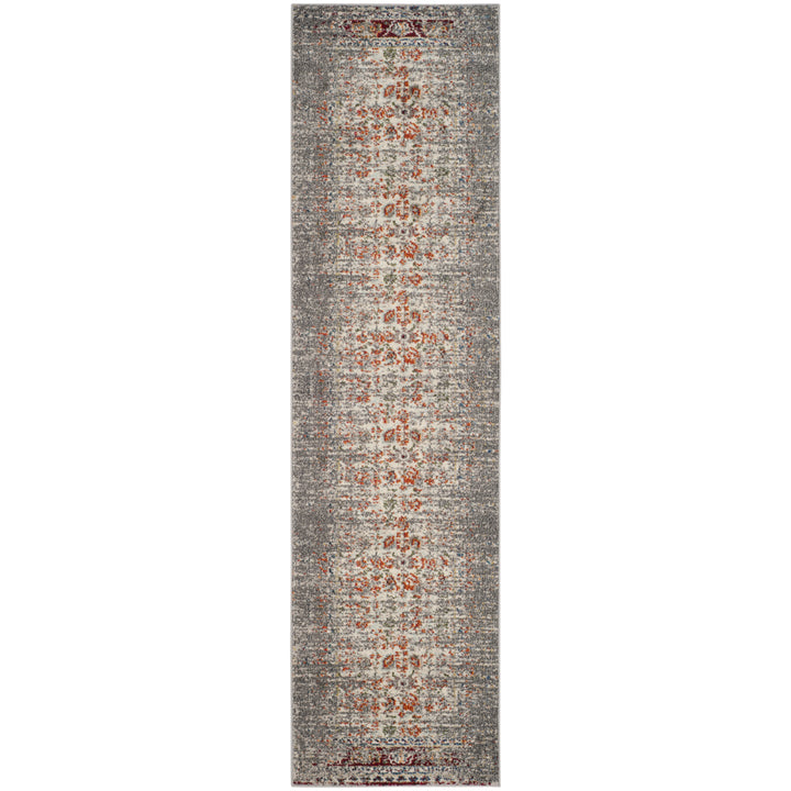 SAFAVIEH Monaco Collection MNC208T Grey / Ivory Rug Image 5