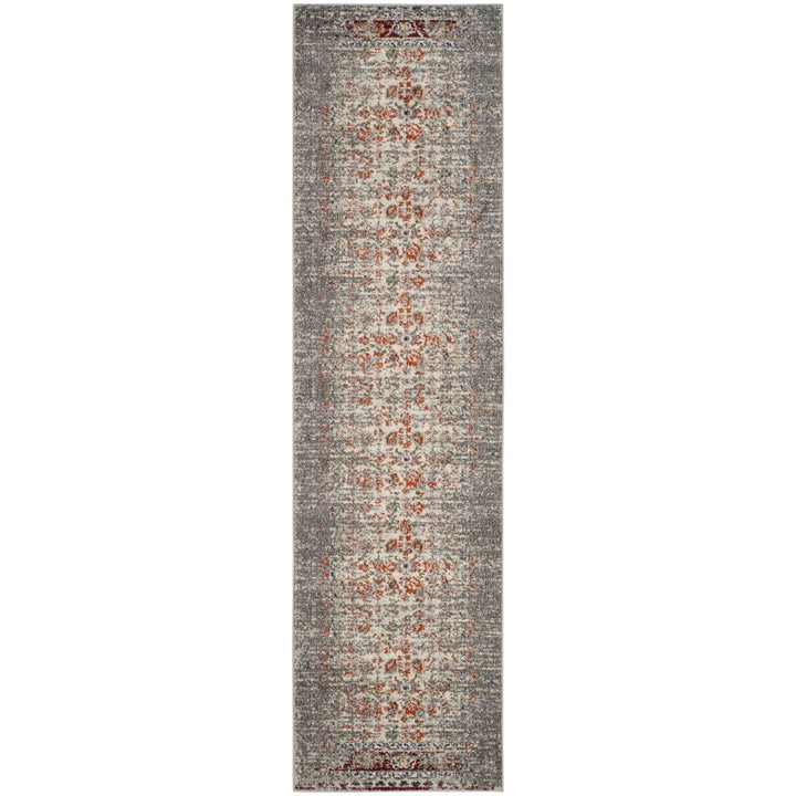 SAFAVIEH Monaco Collection MNC208T Grey / Ivory Rug Image 1