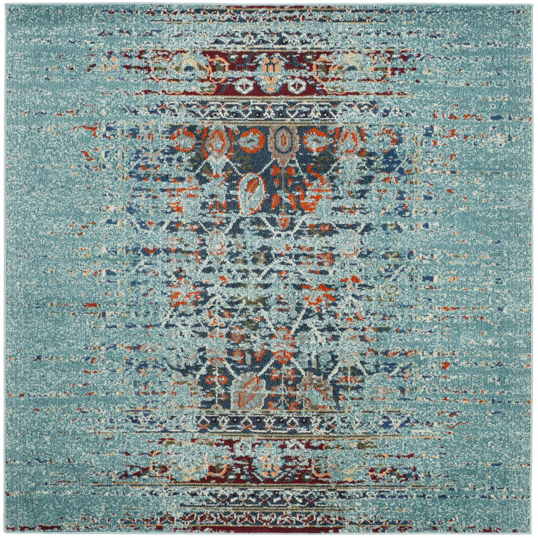 SAFAVIEH Monaco Collection MNC208J Blue / Multi Rug Image 1