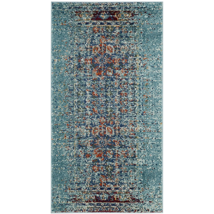 SAFAVIEH Monaco Collection MNC208J Blue / Multi Rug Image 1