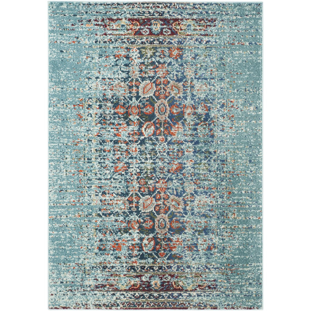 SAFAVIEH Monaco Collection MNC208J Blue / Multi Rug Image 1