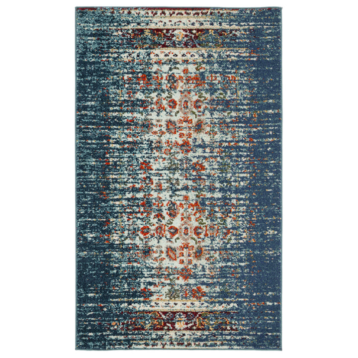 SAFAVIEH Monaco Collection MNC208V Blue / Ivory Rug Image 8