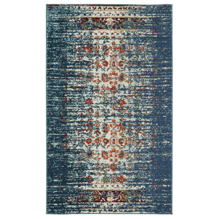 SAFAVIEH Monaco Collection MNC208V Blue / Ivory Rug Image 1