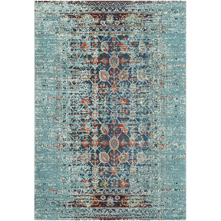 SAFAVIEH Monaco Collection MNC208J Blue / Multi Rug Image 1