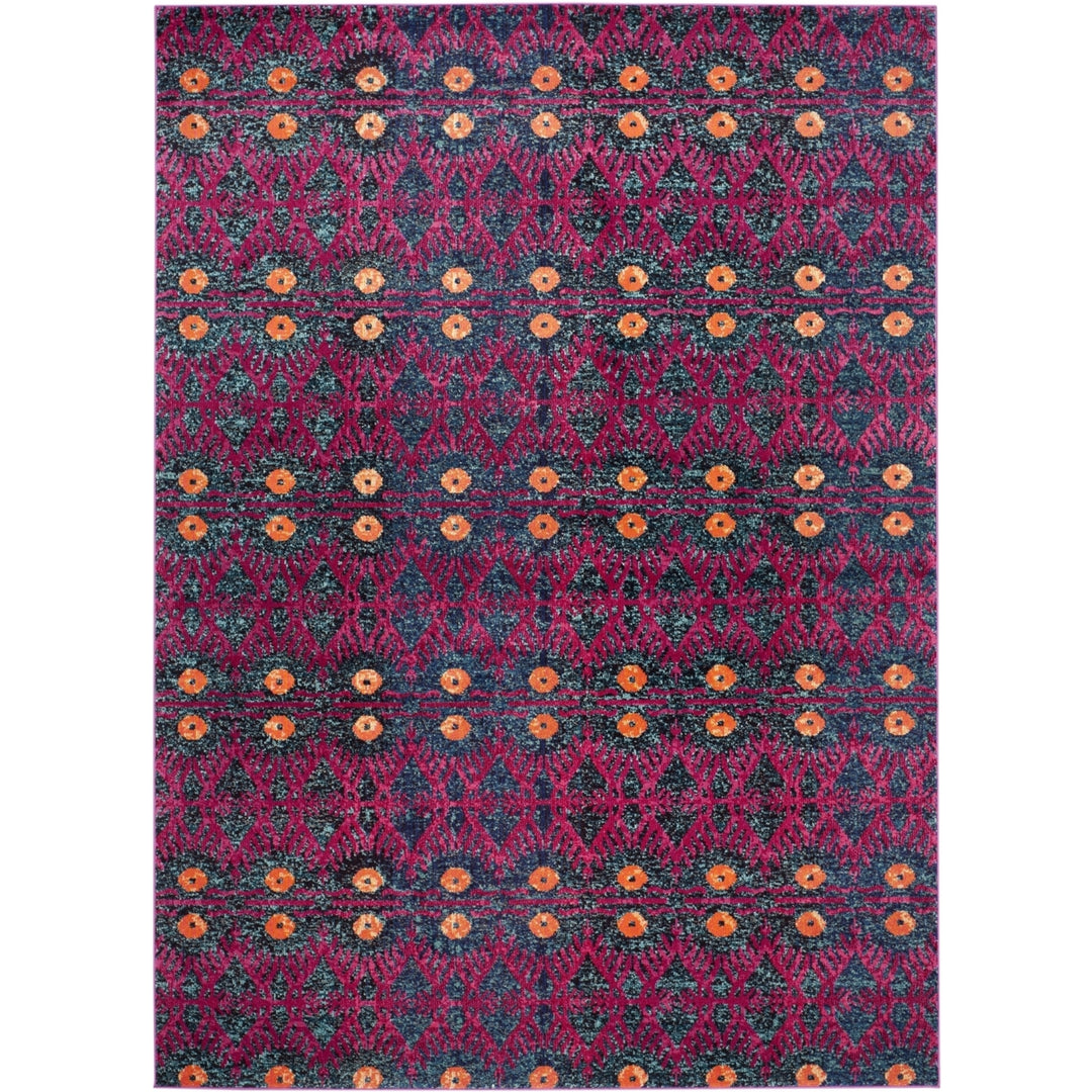 SAFAVIEH Monaco Collection MNC213D Pink / Multi Rug Image 1