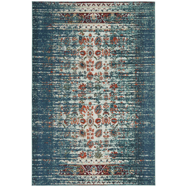 SAFAVIEH Monaco Collection MNC208V Blue / Ivory Rug Image 9