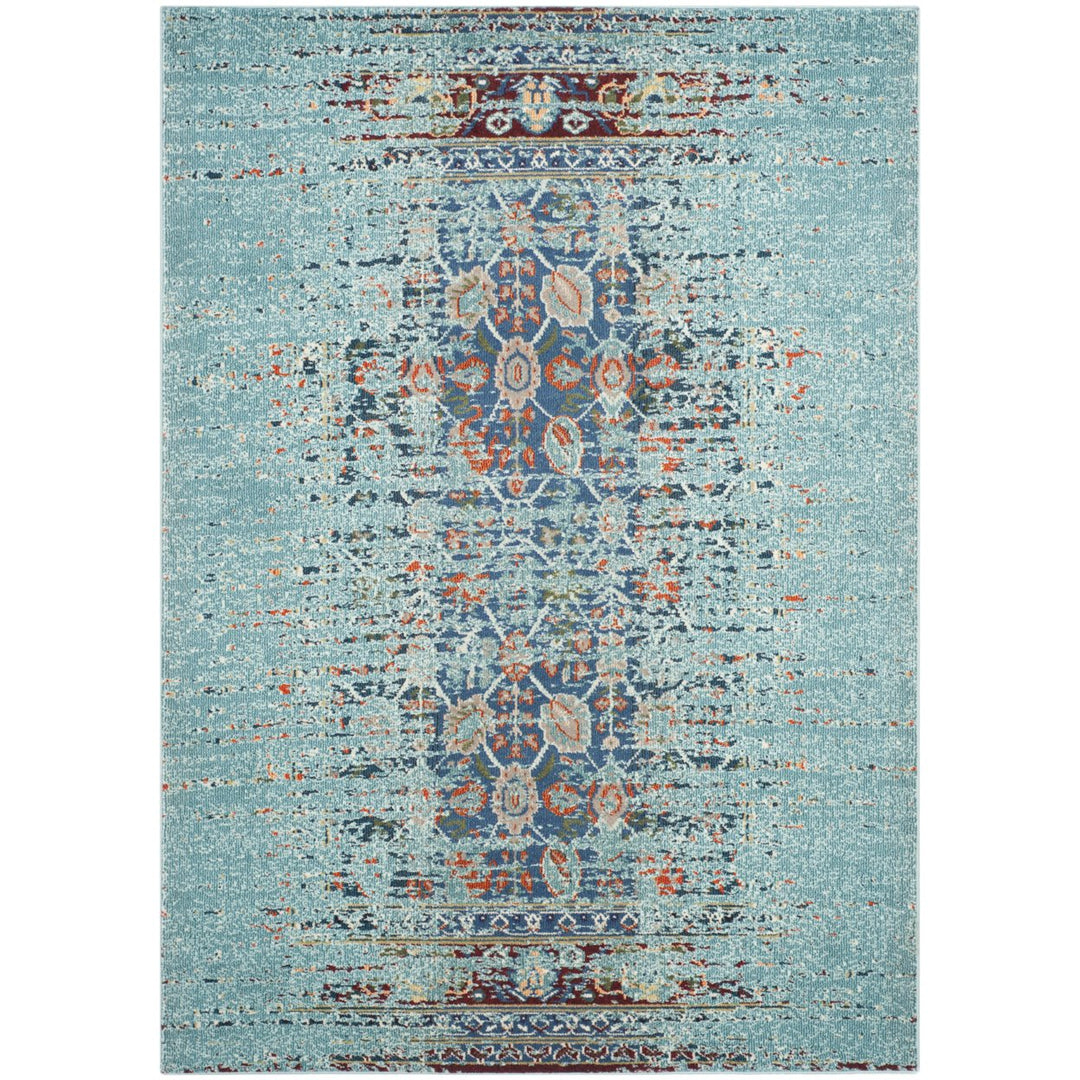 SAFAVIEH Monaco Collection MNC208J Blue / Multi Rug Image 1