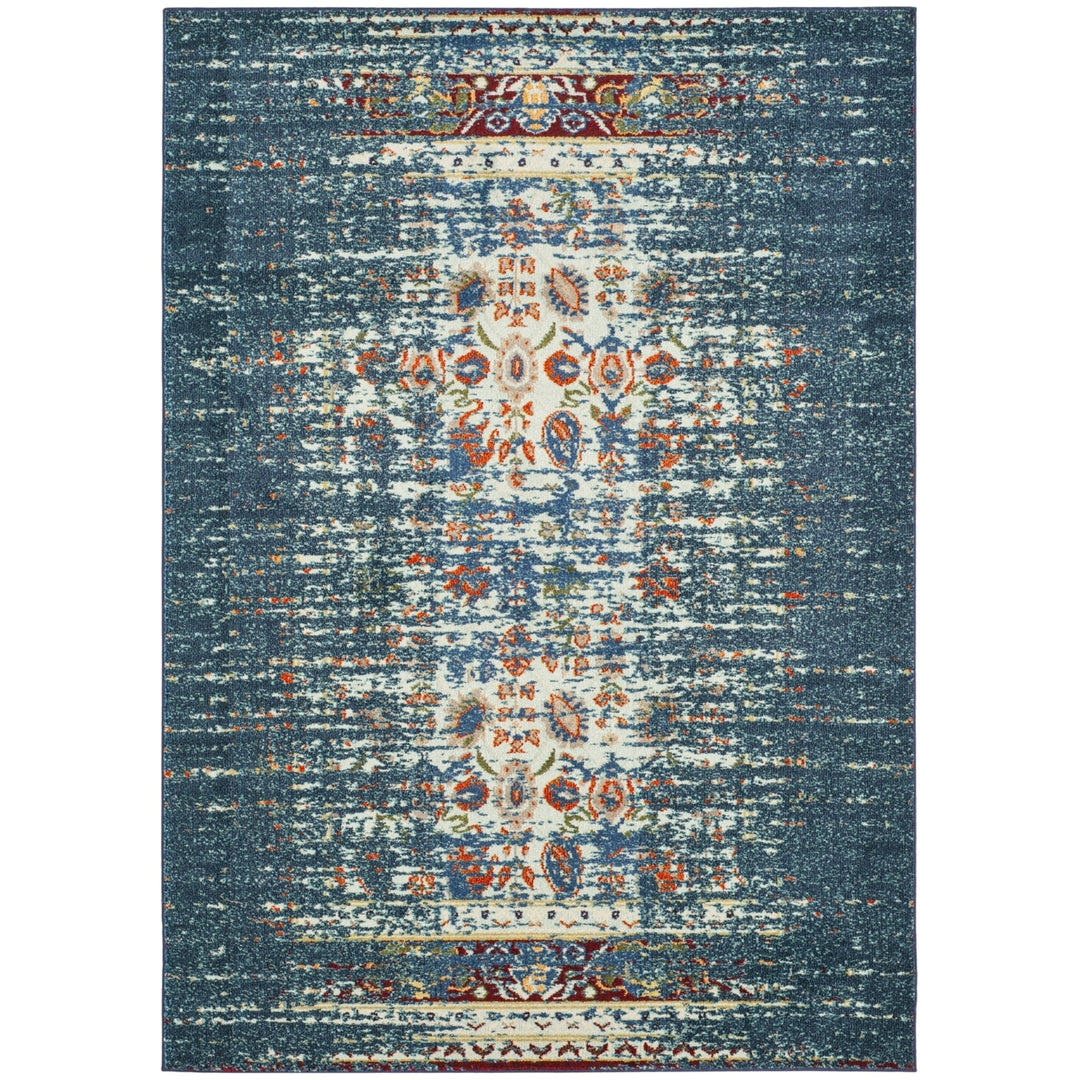 SAFAVIEH Monaco Collection MNC208V Blue / Ivory Rug Image 10