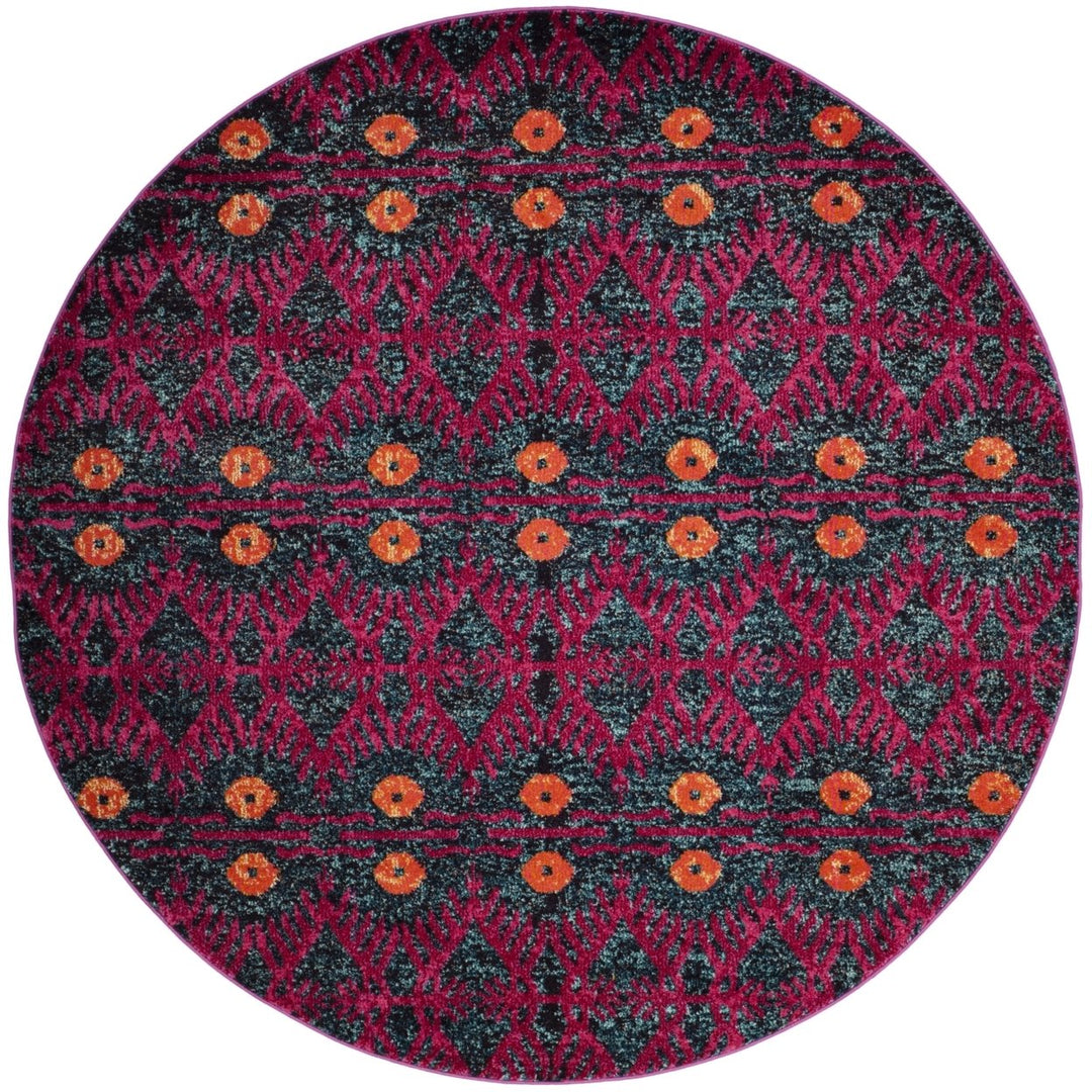 SAFAVIEH Monaco Collection MNC213D Pink / Multi Rug Image 1