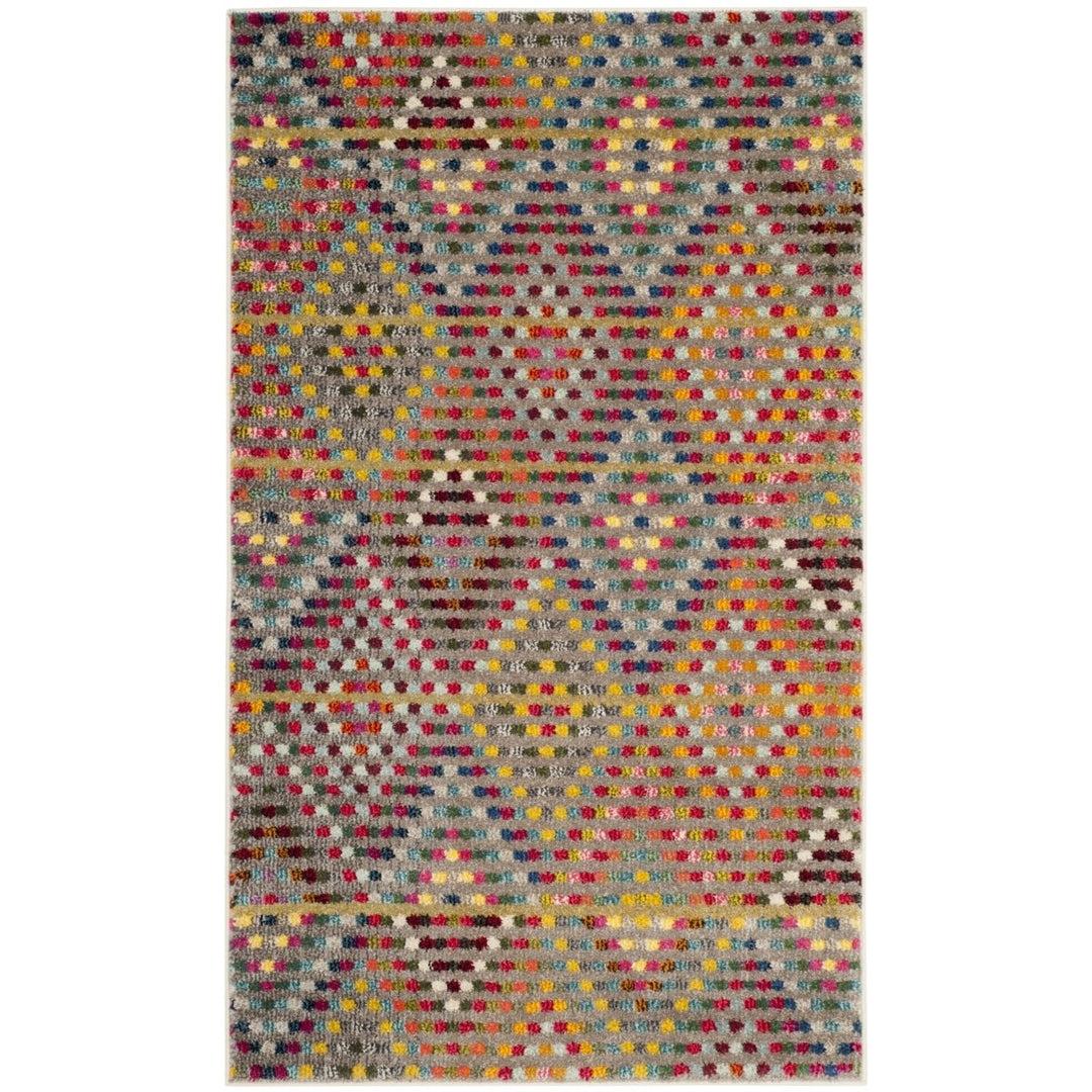 SAFAVIEH Monaco Collection MNC204F Multi / Beige Rug Image 4