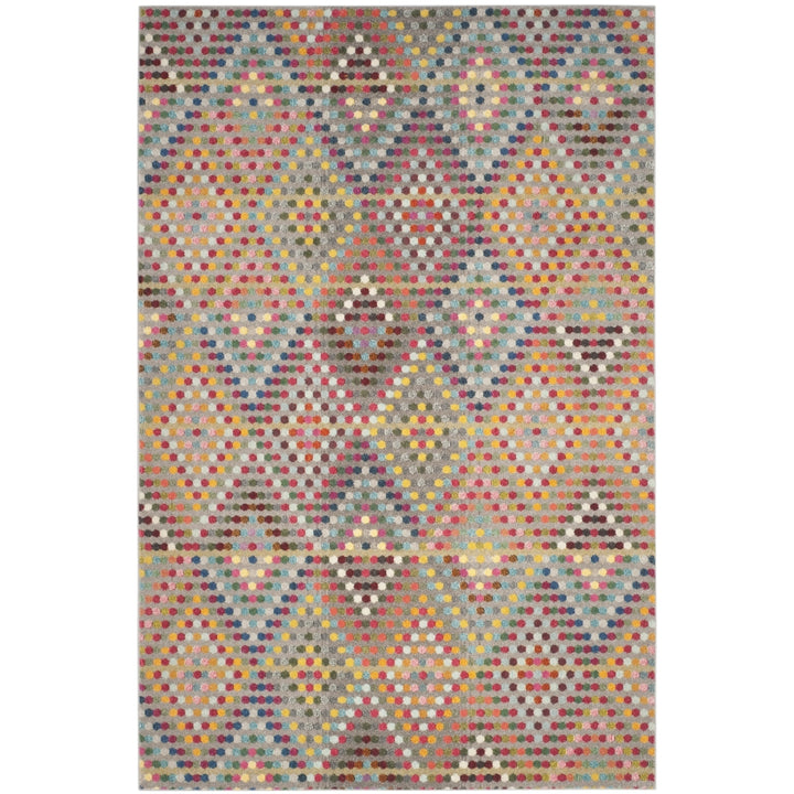 SAFAVIEH Monaco Collection MNC204F Multi / Beige Rug Image 6