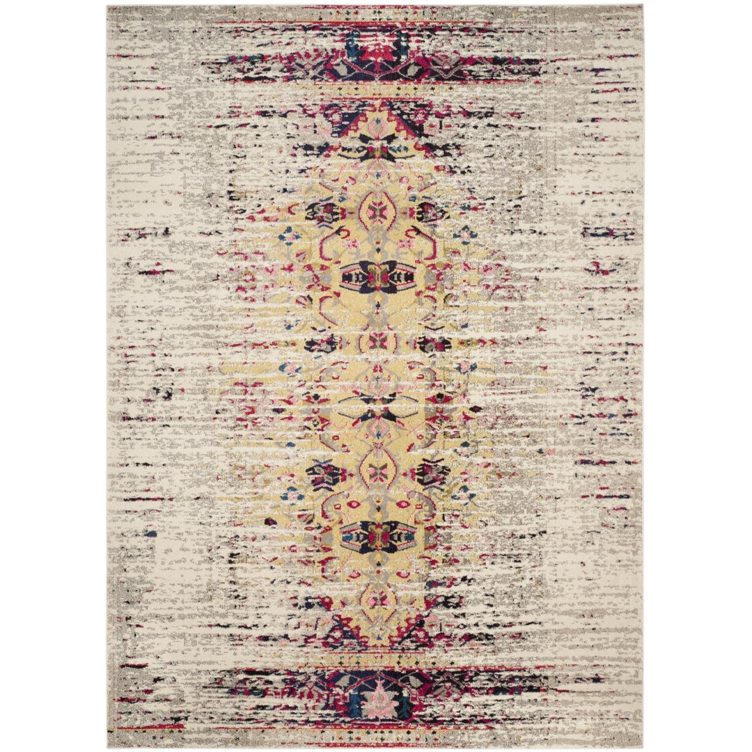 SAFAVIEH Monaco Collection MNC209R Ivory / Pink Rug Image 1