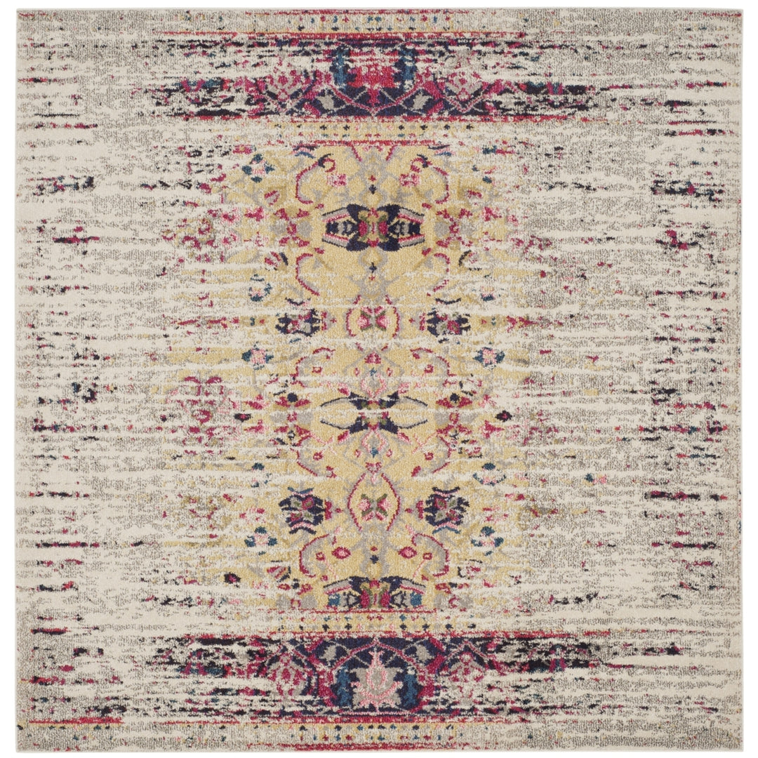 SAFAVIEH Monaco Collection MNC209R Ivory / Pink Rug Image 6