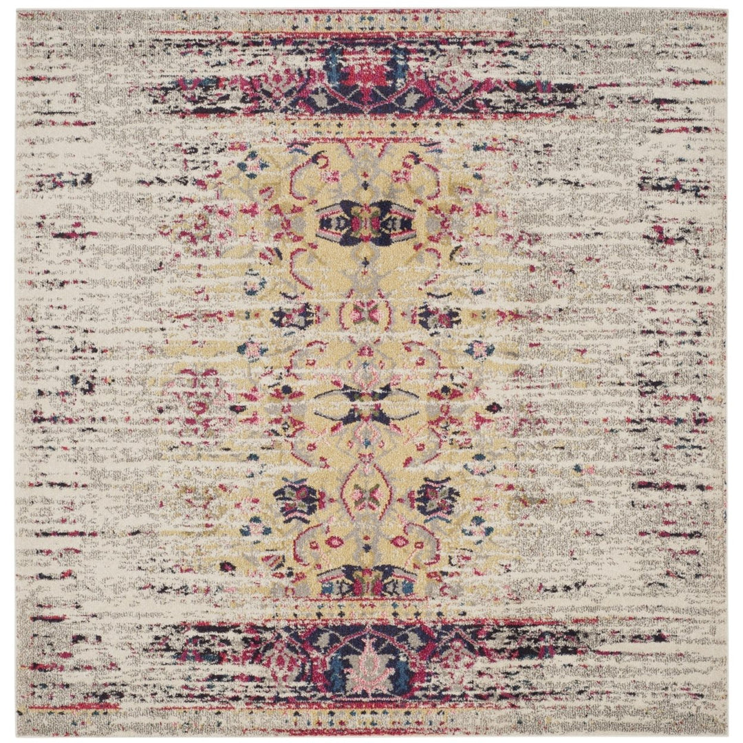 SAFAVIEH Monaco Collection MNC209R Ivory / Pink Rug Image 1