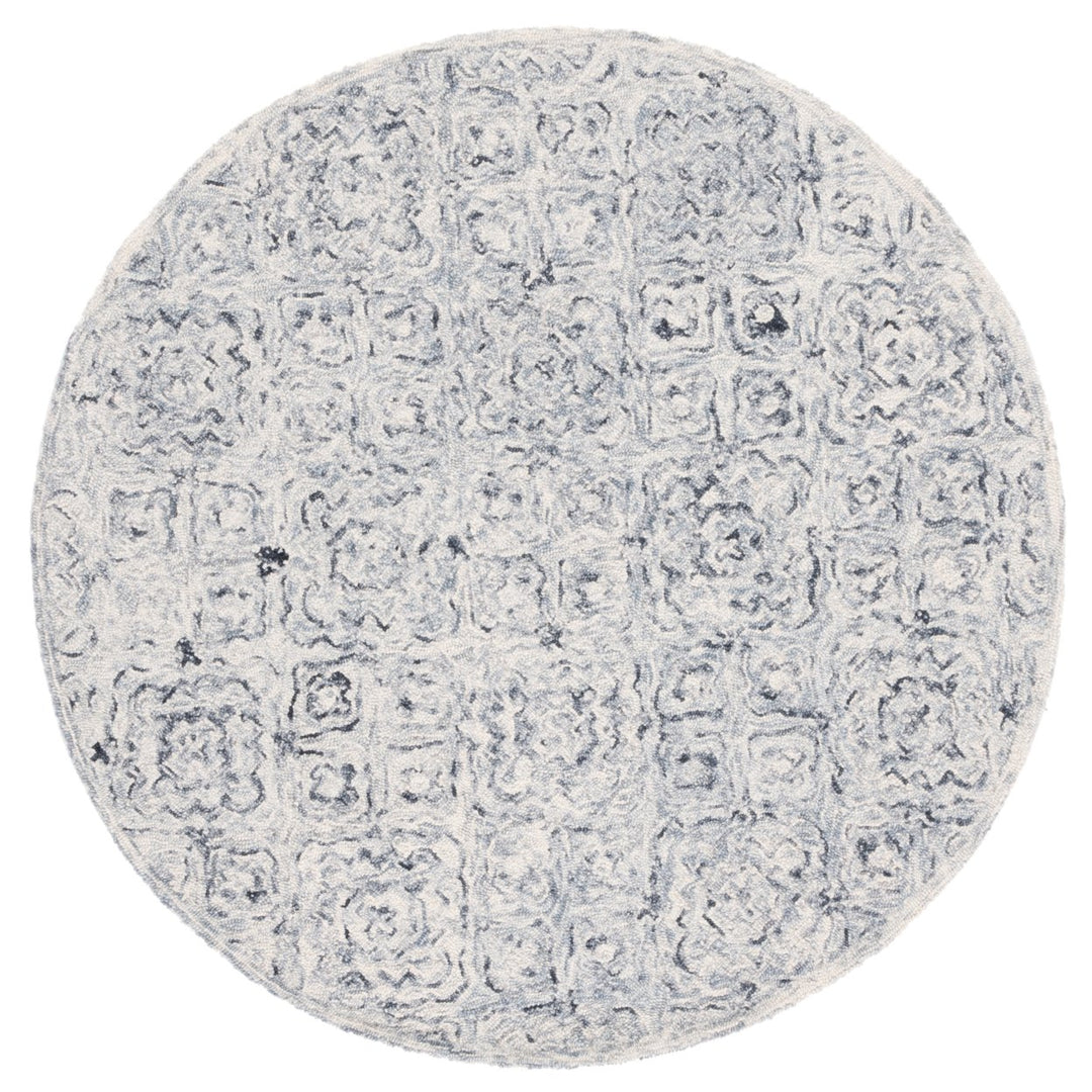 SAFAVIEH Micro-Loop MLP776F Handmade Grey / Beige Rug Image 1