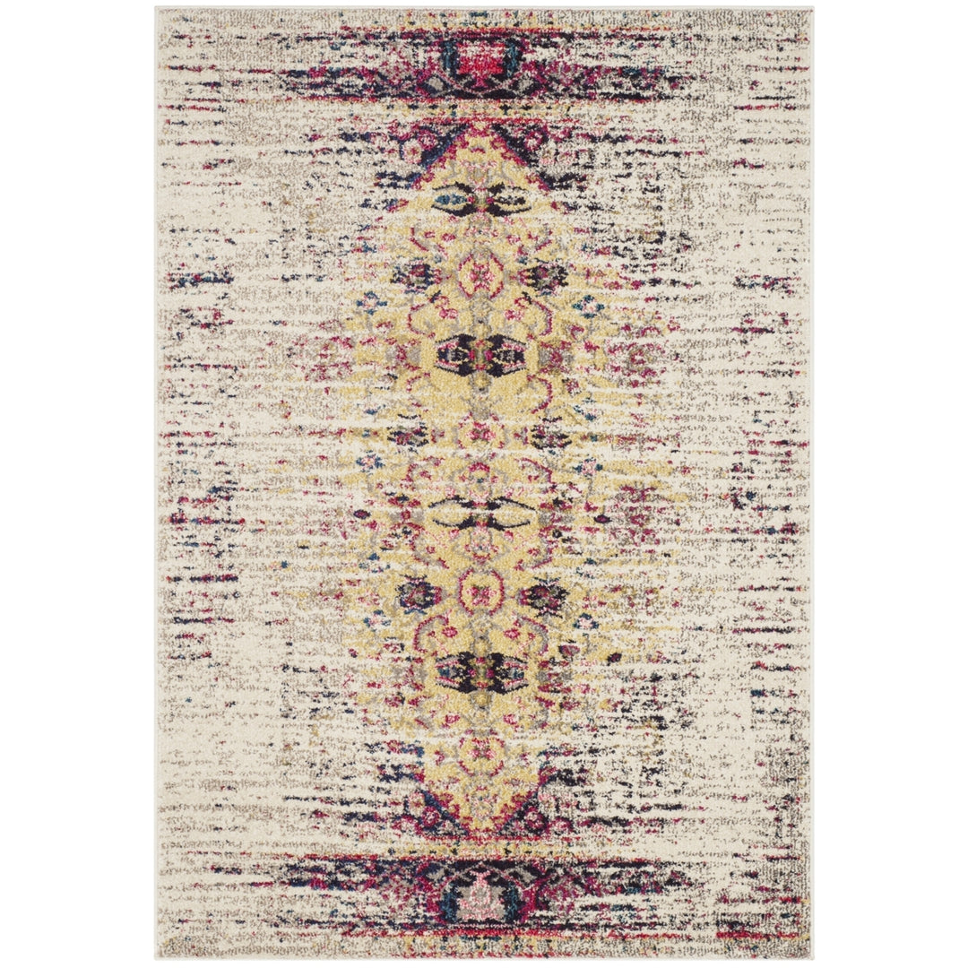 SAFAVIEH Monaco Collection MNC209R Ivory / Pink Rug Image 9