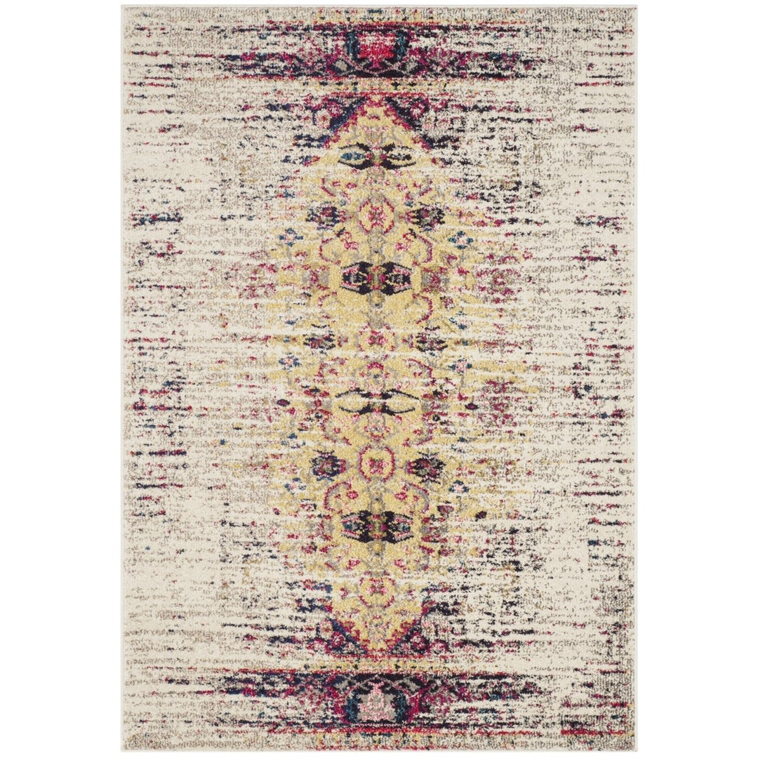 SAFAVIEH Monaco Collection MNC209R Ivory / Pink Rug Image 1