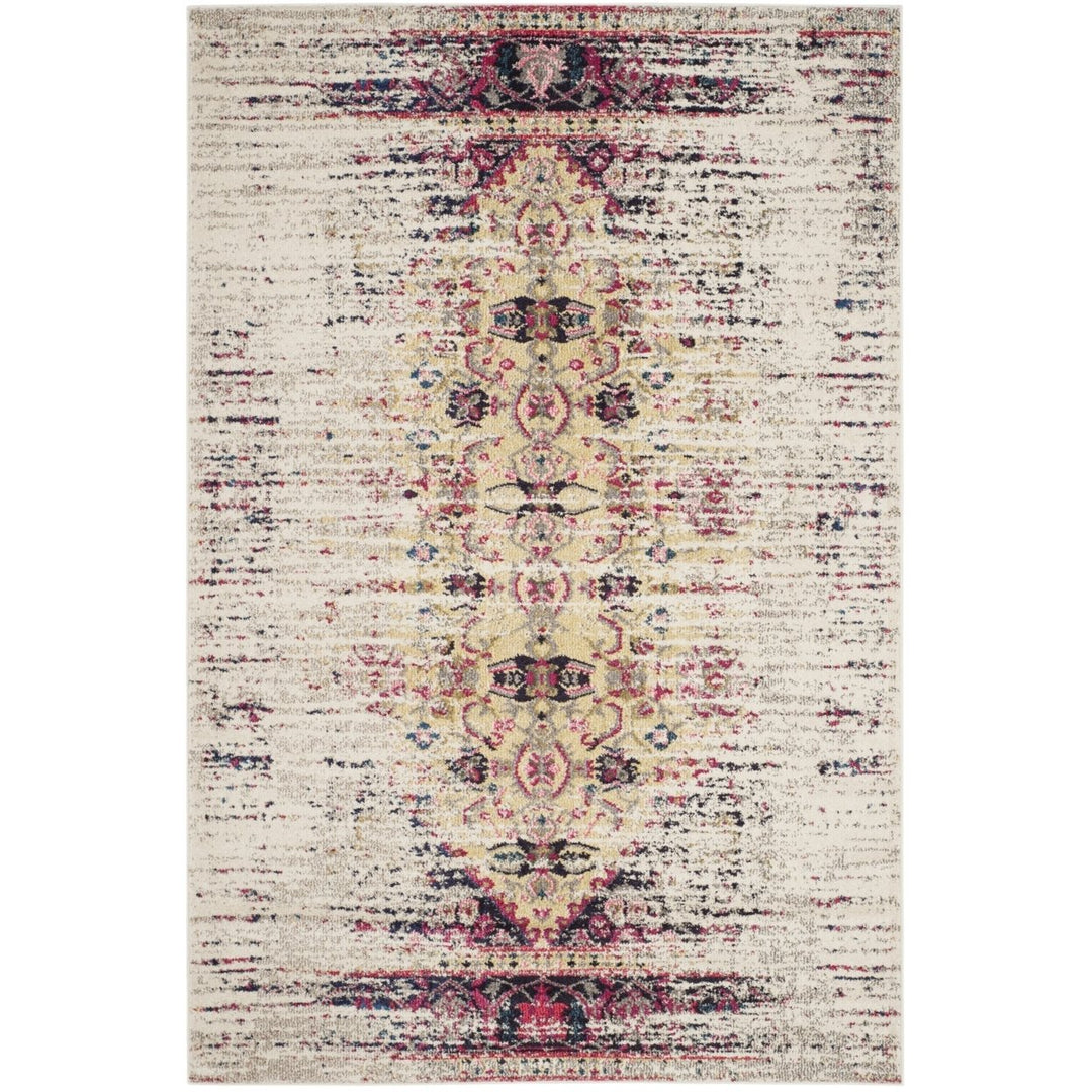 SAFAVIEH Monaco Collection MNC209R Ivory / Pink Rug Image 10