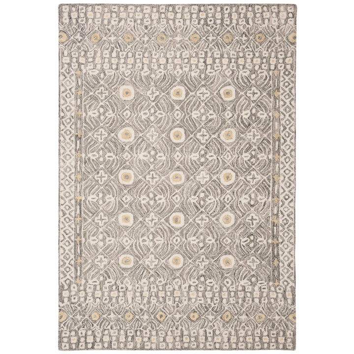 SAFAVIEH MLP801H Micro-Loop Ivory / Grey Image 5