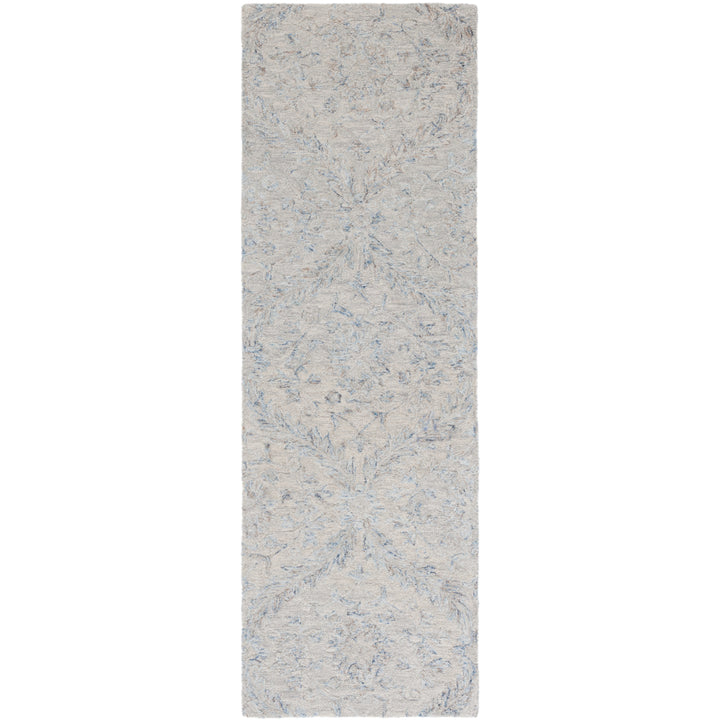 SAFAVIEH Micro-Loop MLP875F Handmade Grey / Blue Rug Image 5