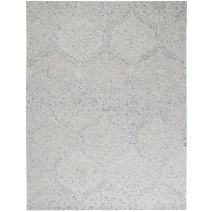 SAFAVIEH Micro-Loop MLP875F Handmade Grey / Blue Rug Image 10