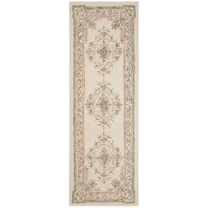 SAFAVIEH Micro-Loop MLP902R Handmade Ivory / Fuchsia Rug Image 5