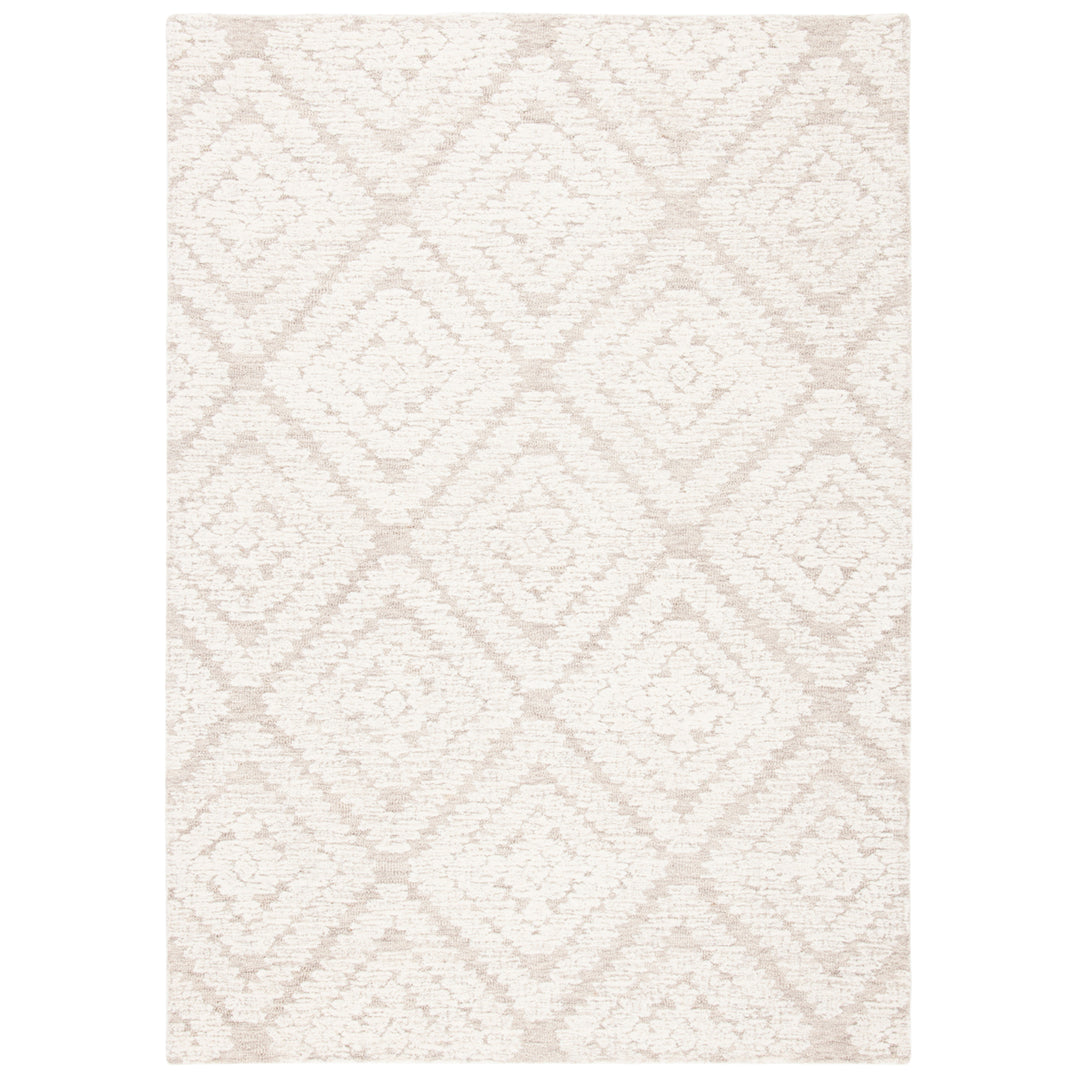 SAFAVIEH Micro-Loop MLP907A Handmade Beige / Brown Rug Image 1