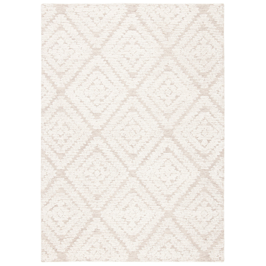 SAFAVIEH Micro-Loop MLP907A Handmade Beige / Brown Rug Image 1