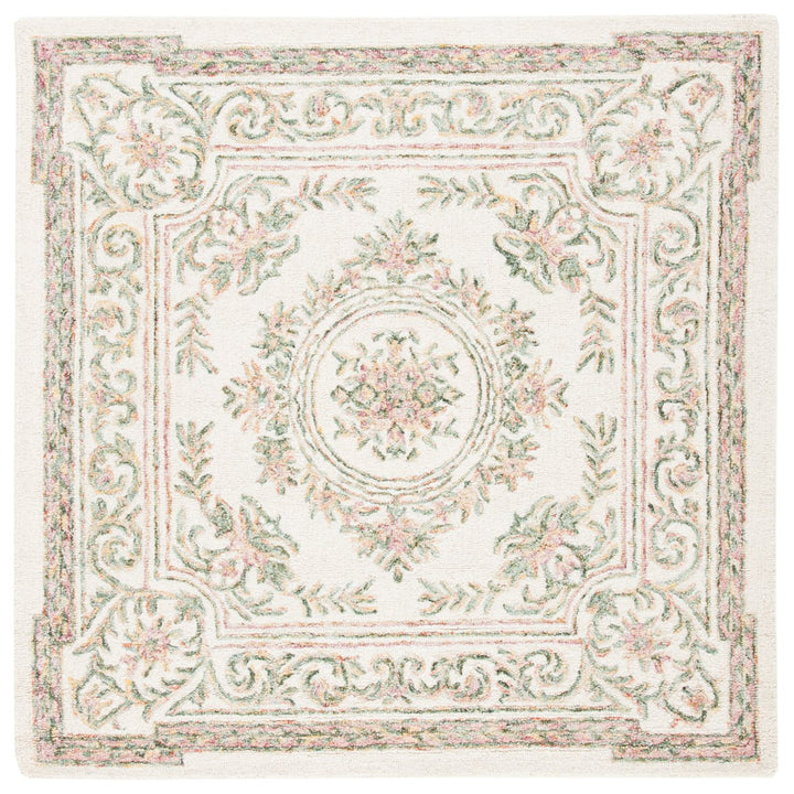 SAFAVIEH Micro-Loop MLP902R Handmade Ivory / Fuchsia Rug Image 6