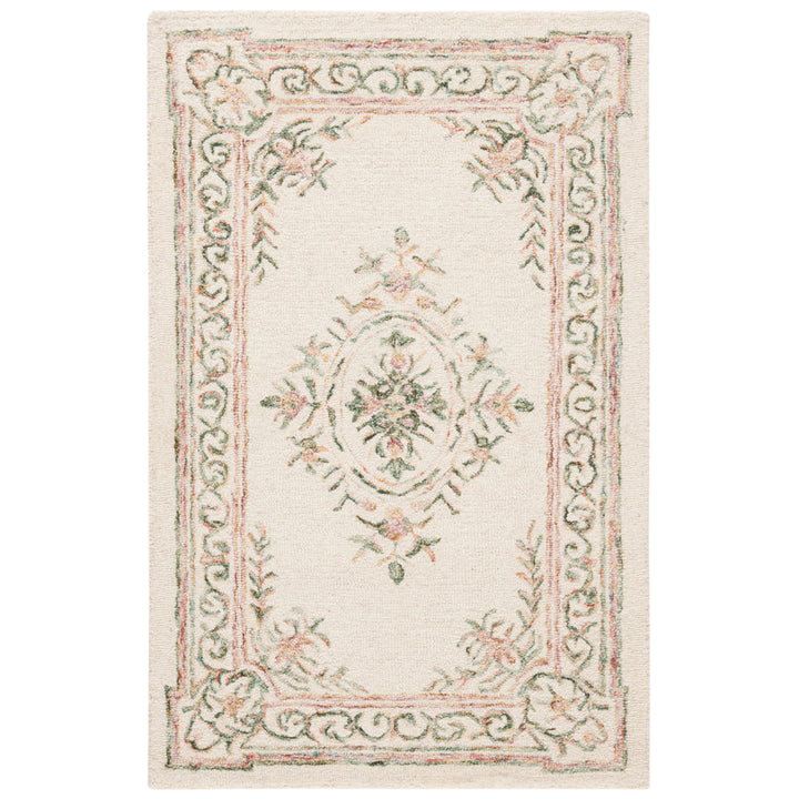 SAFAVIEH Micro-Loop MLP902R Handmade Ivory / Fuchsia Rug Image 8