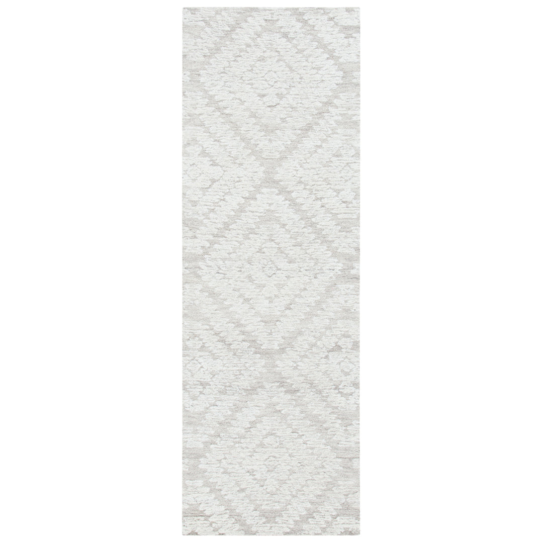 SAFAVIEH Micro-Loop MLP907A Handmade Beige / Brown Rug Image 5