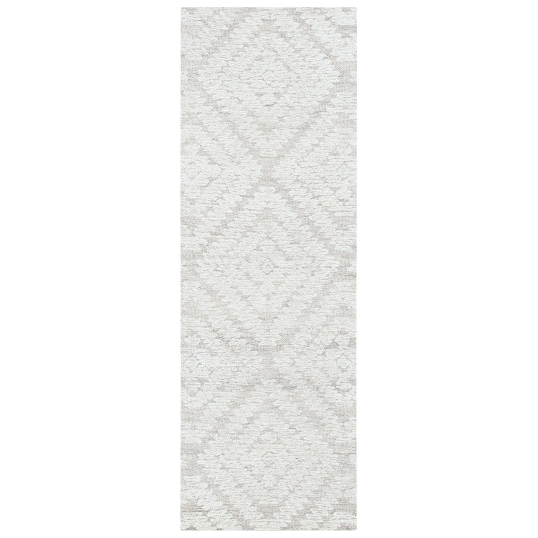 SAFAVIEH Micro-Loop MLP907A Handmade Beige / Brown Rug Image 1