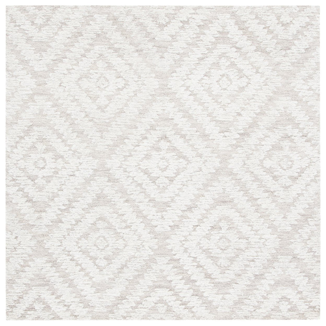 SAFAVIEH Micro-Loop MLP907A Handmade Beige / Brown Rug Image 1