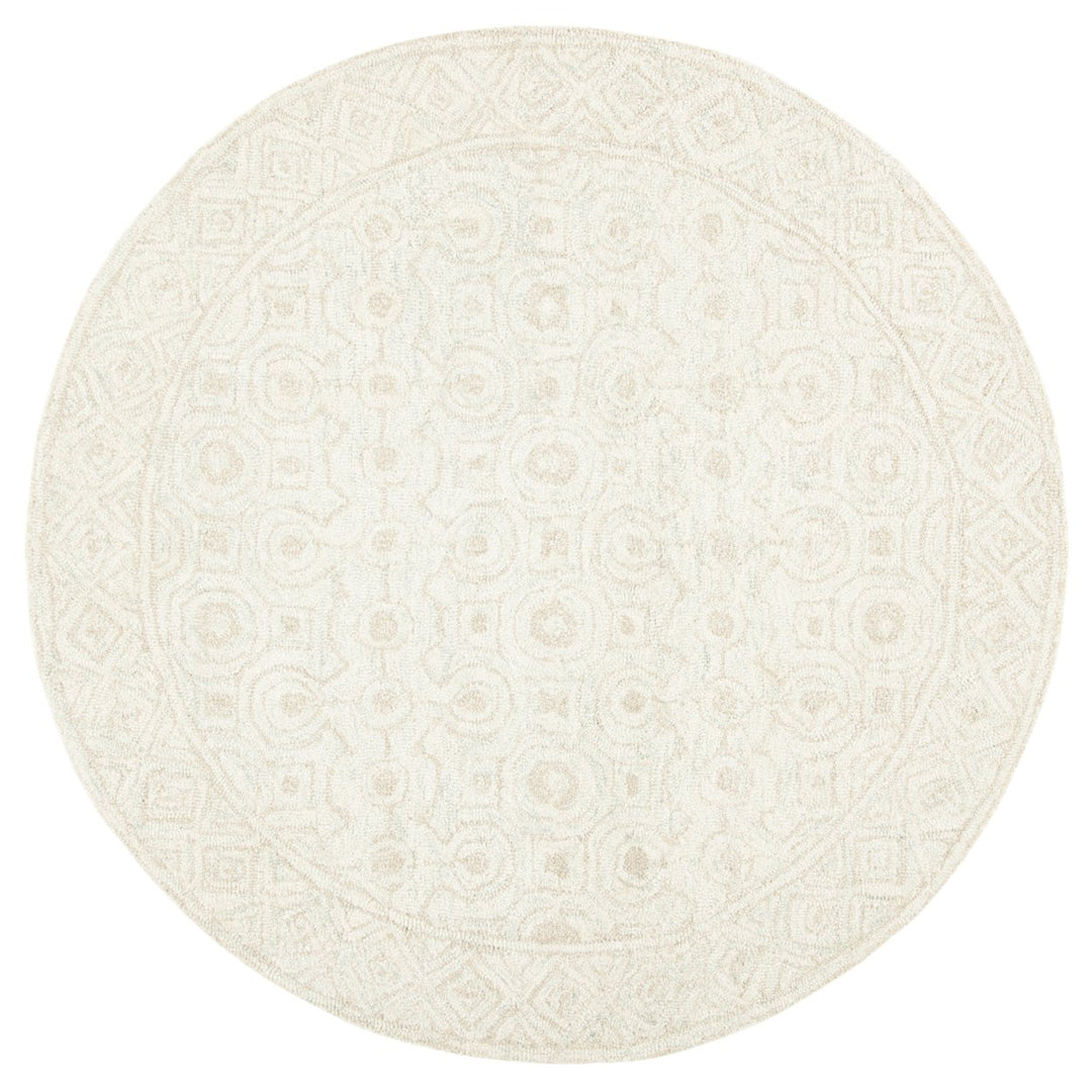 SAFAVIEH Micro-Loop MLP950A Ivory / Light Green Rug Image 1